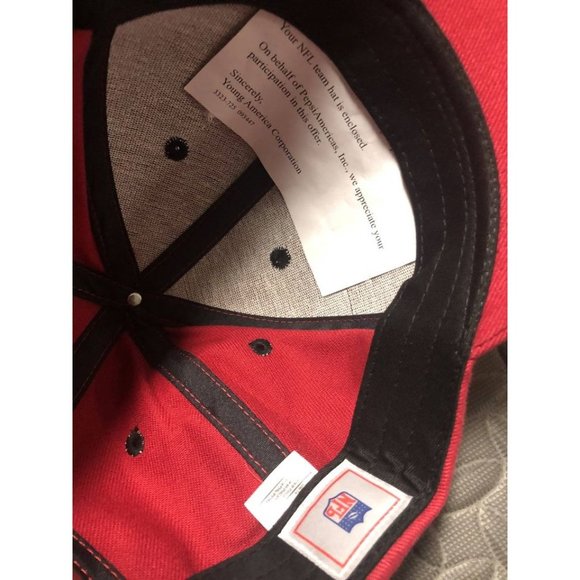 NFL Arizona Cardinals Baseball Cap Hat Red 100% Cotton OSFA Pepsi NeW Back Strap - Picture 3 of 3